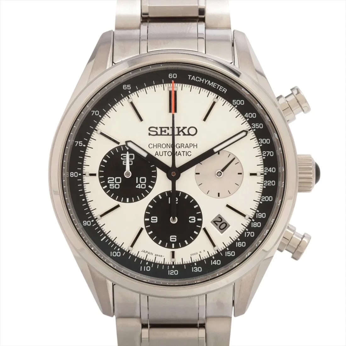 SEIKO BRIGHTZ MECHANICAL CHRONOGRAPH TI SILVER: Seiko Brightz Mechanical Chronograph TI Silver Brand: Seiko Type/Style: Wristwatch Material: TI Color: Dial Color Silver Size: Case:W1.6 x H1.6inch / W41.9 x H41.9 Circumference of Wrist:7.9inch / 20