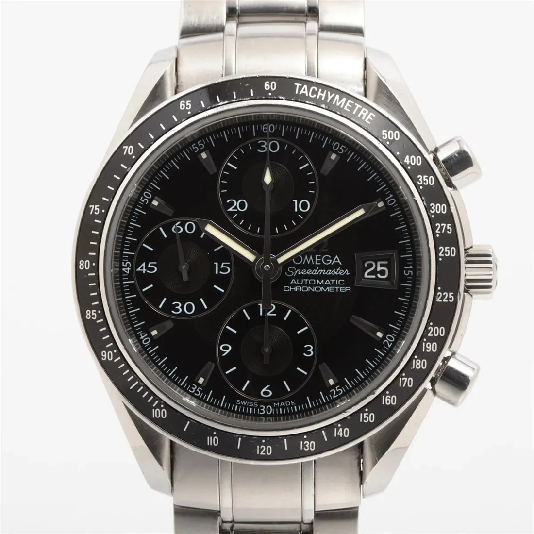 OMEGA SPEEDMASTER DATE CHRONOMETER SS BLACK