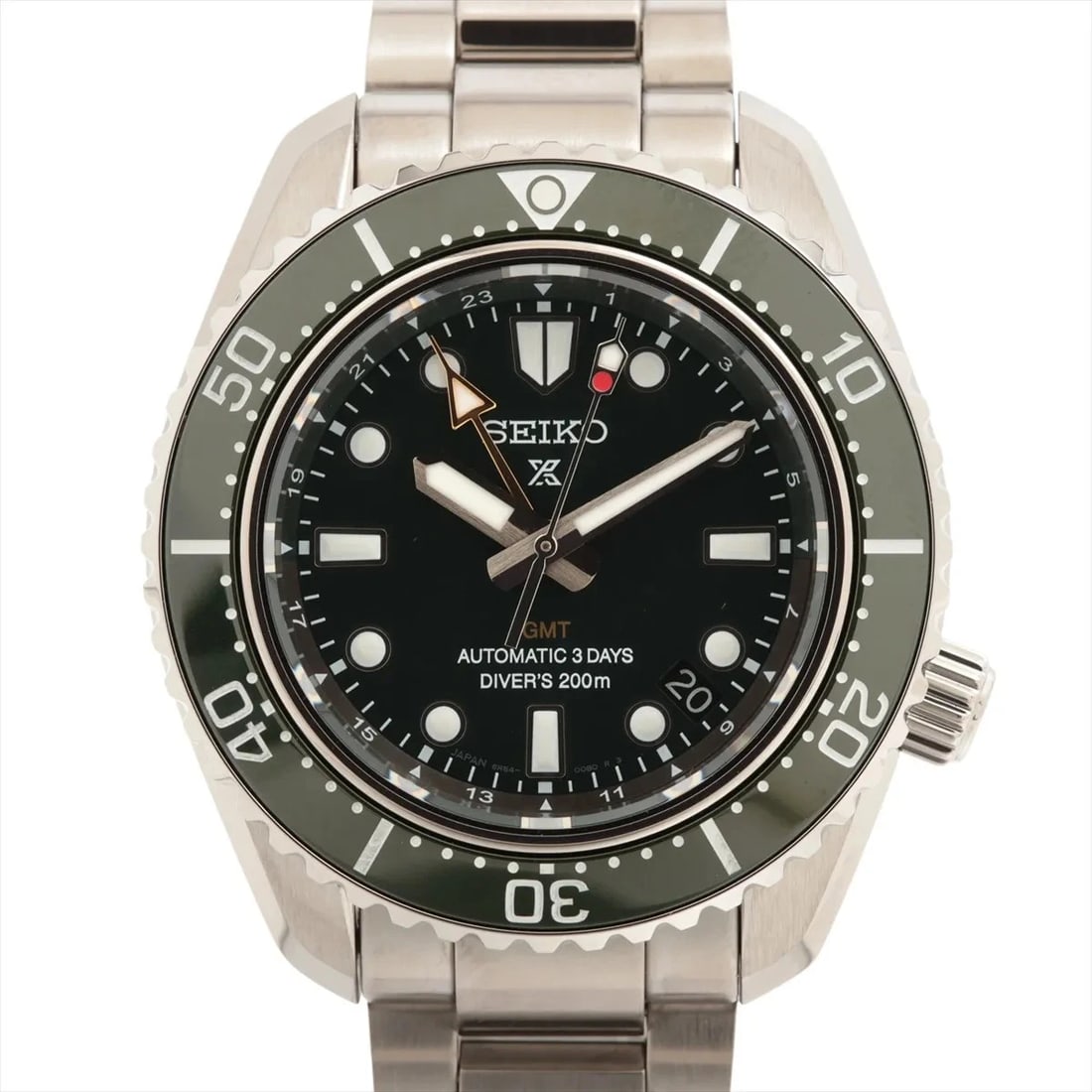 SEIKO PROSPEX DIVER SCUBA HERITAGE SS GREEN: Seiko Prospex Diver scuba Heritage SS Green Brand: Seiko Type/Style: Wristwatch Material: SS Color: Dial Color Green Size: Case:W1.6 x H1.6inch / W42 x H48.6 Circumference of Wrist:7.9inch / 20