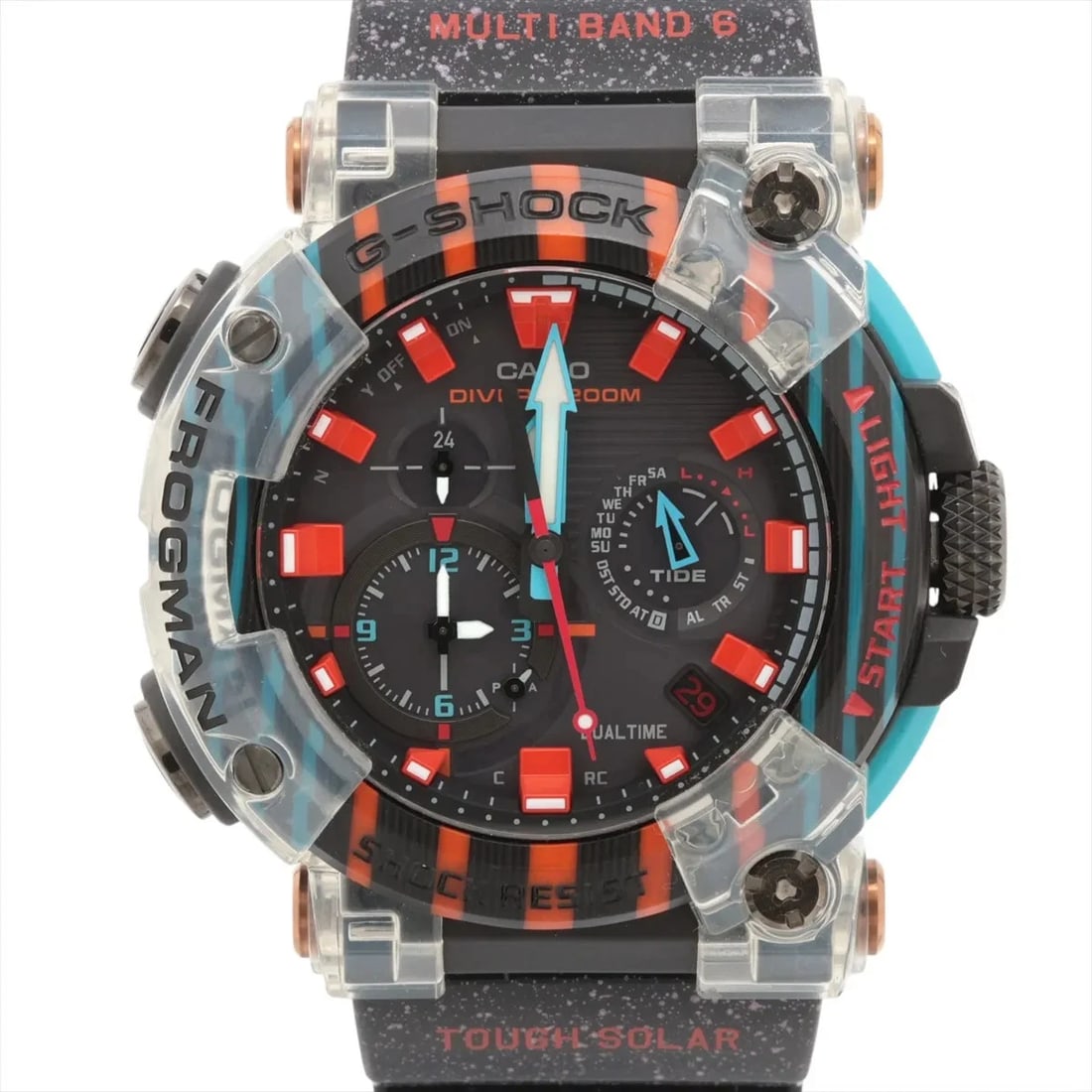 CASIO G-SHOCK MASTER SS X CARBON X RUBBER: Casio G-SHOCK MASTER SS x carbon x rubber Brand: Casio Type/Style: Wristwatch Material: SS x carbon x rubber Color: Dial Color Black Size: Case:W2.0 x H2.0inch / W51.7 x H56.7 Circumference of