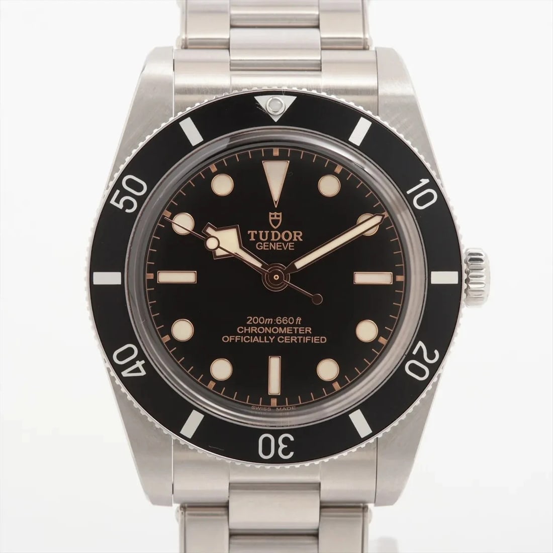 TUDOR BLACK SS: Tudor Black SS Brand: Tudor Type/Style: Wristwatch Material: SS Color: Dial Color Black Size: Case:W1.2 x H1.2inch / W37 x H37 Circumference of Wrist:6.5inch / 16.5 Accessories: None Accessories