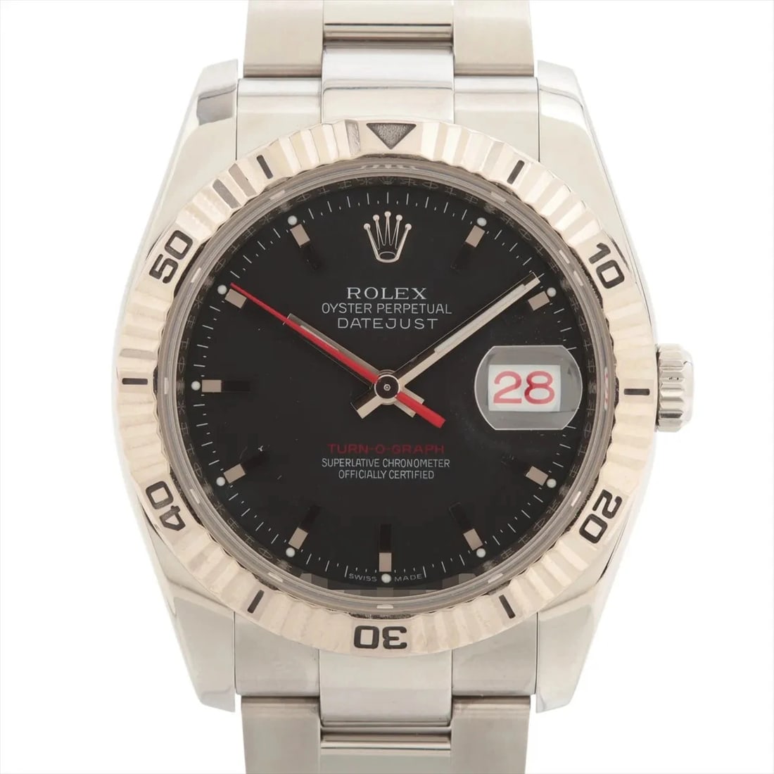 ROLEX DATEJUST SS?WG BLACK: Rolex Datejust SS?WG black Brand: Rolex Type/Style: Wristwatch Material: SS?WG Color: Dial Color Black Size: Case:W1.2 x H1.2inch / W36 x H36 Circumference of Wrist:6.7inch / 17 Accessories: None