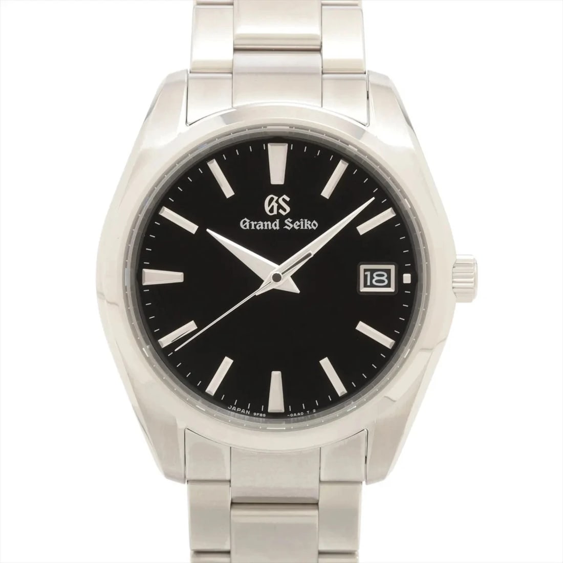 GRAND SEIKO HERITAGE COLLECTION SS QZ BLACK: Grand Seiko Heritage Collection SS QZ black Brand: Grand Seiko Type/Style: Wristwatch Material: SS Color: Dial Color Black Size: Case:W1.6 x H1.6inch / W40 x H47 Circumference of Wrist:7.9inch / 20
