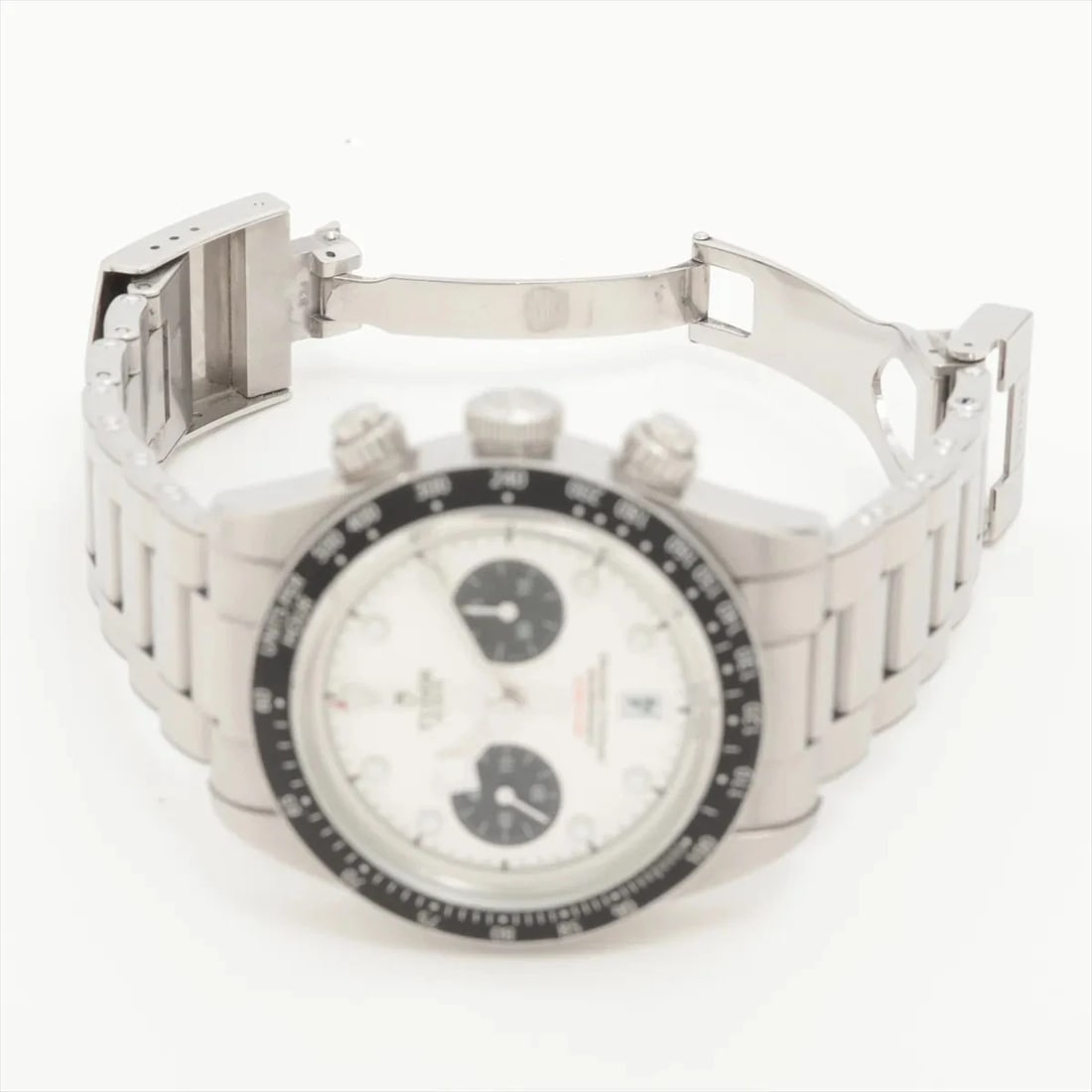 TUDOR BLACK CHRONO SS SILVER - 4