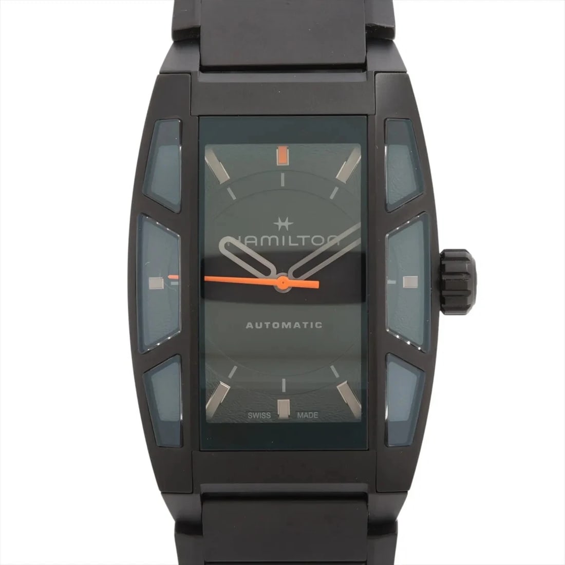 HAMILTON AMERICAN CLASSIC BOLTON TI: Hamilton American Classic Bolton TI Brand: Hamilton Type/Style: Wristwatch Material: TI Color: Dial Color Black Size: Case:W1.2 x H1.6inch / W36 x H48 Circumference of Wrist:7.1inch / 18 Accessories: