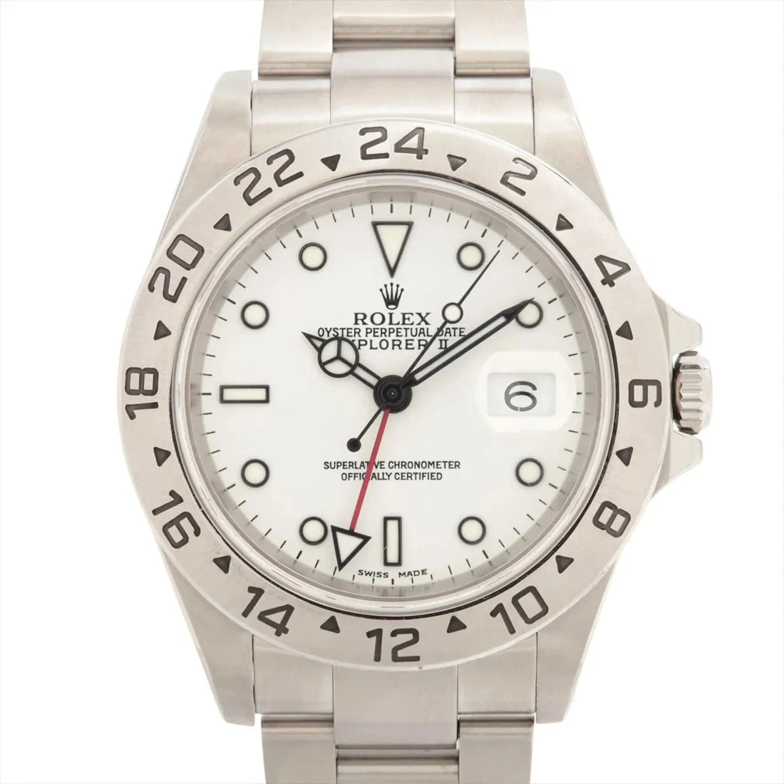 ROLEX EXPLORER SS WHITE: Rolex Explorer SS white Brand: Rolex Type/Style: Wristwatch Material: SS Color: Dial Color White Size: Case:W1.6 x H1.6inch / W40 x H40 Circumference of Wrist:7.3inch / 18.5 Accessories: None