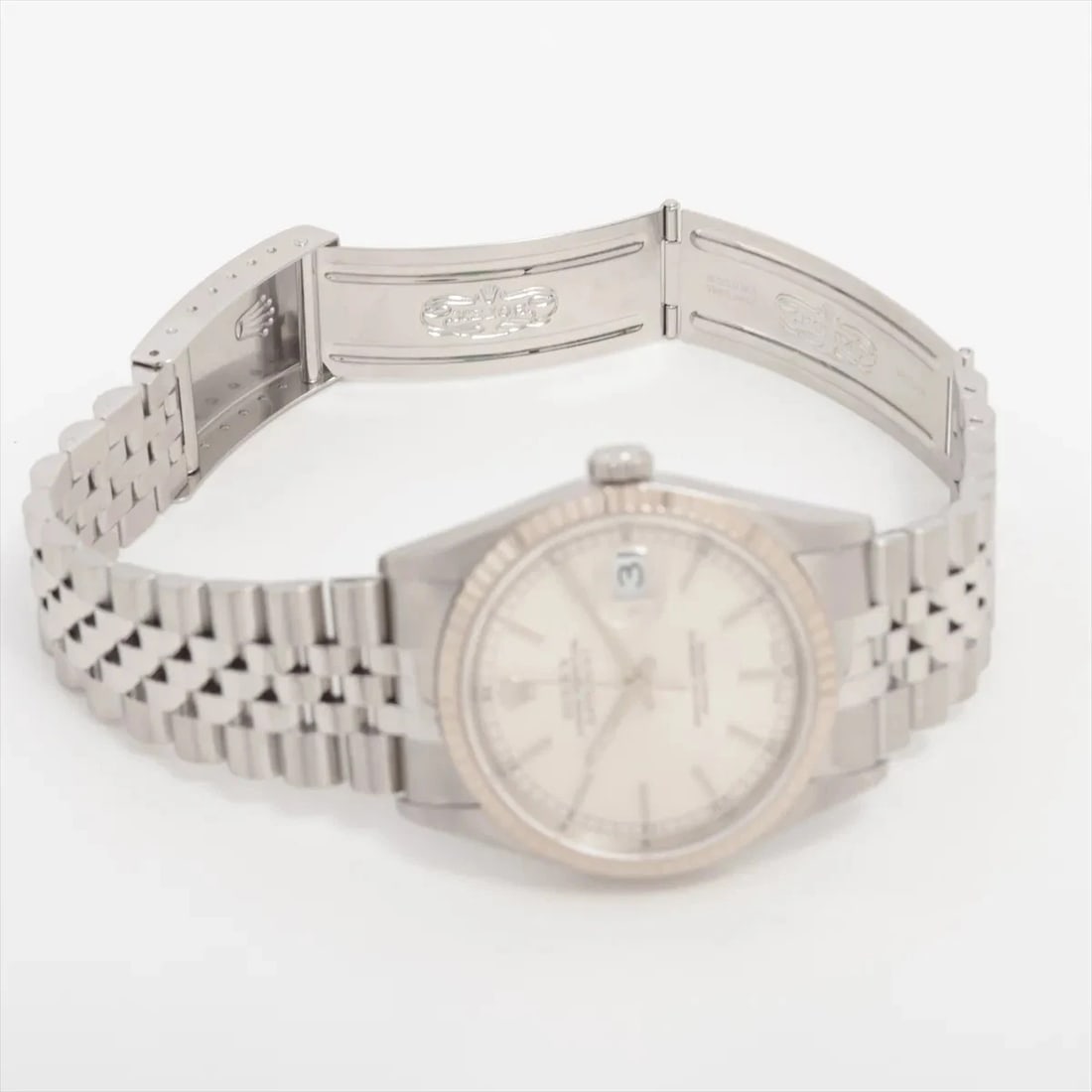ROLEX DATEJUST SS?WG SILVER - 4
