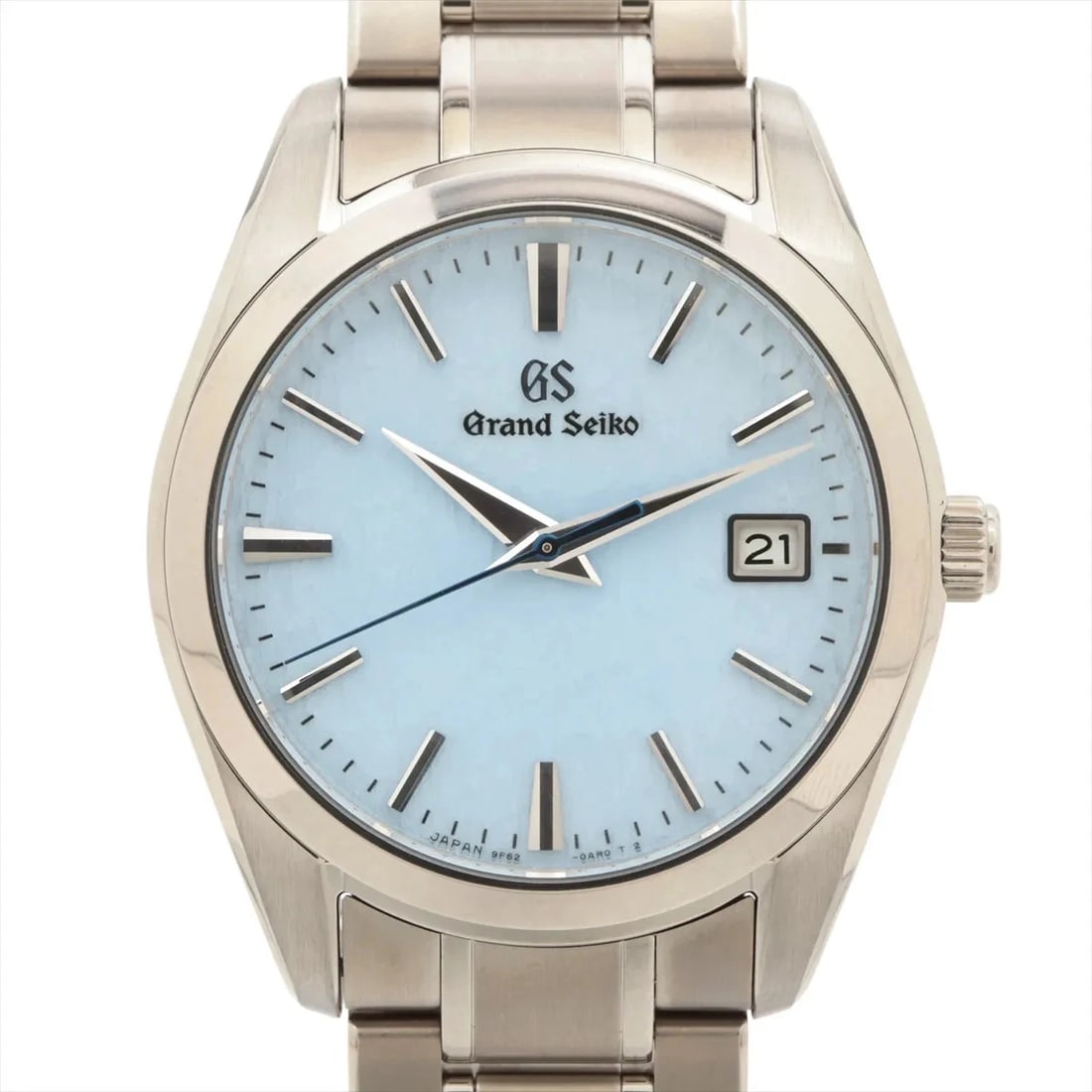 GRAND SEIKO HERITAGE COLLECTION SNOW WHITE TI QZ BLUE: Grand Seiko Heritage Collection Snow white TI QZ blue Brand: Grand Seiko Type/Style: Wristwatch Material: TI Color: Dial Color Blue Size: Case:W1.2 x H1.6inch / W37 x H44.6 Circumference of