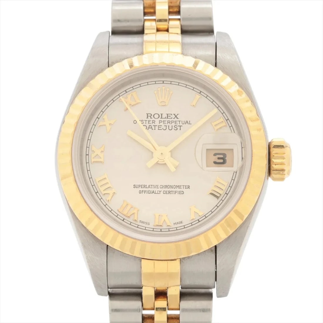 ROLEX DATEJUST SS?YG IVORY-PYRAMID (1 of 4)