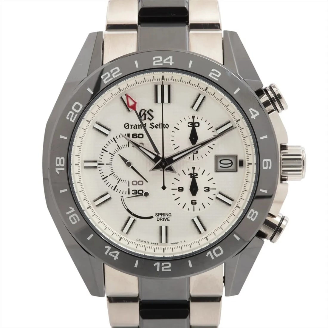 GRAND SEIKO SPORTS COLLECTION SPRING DRIVE CE?TI WHITE: Grand Seiko Sports collection Spring Drive CE?TI white Brand: Grand Seiko Type/Style: Wristwatch Material: CE?TI Color: Dial Color White Size: Case:W1.6 x H1.6inch / W46.4 x H46.4 Circumference of Wri