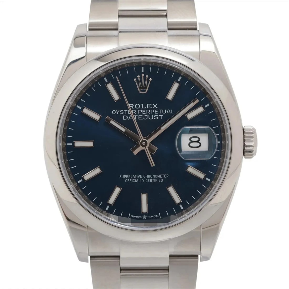 ROLEX DATEJUST SS BRIGHT BLUE: Rolex DATEJUST SS bright blue Brand: Rolex Type/Style: Wristwatch Material: SS Color: Dial Color bright blue Size: Case:W1.2 x H1.2inch / W36 x H36 Circumference of Wrist:6.5inch / 16.5 Accessories: