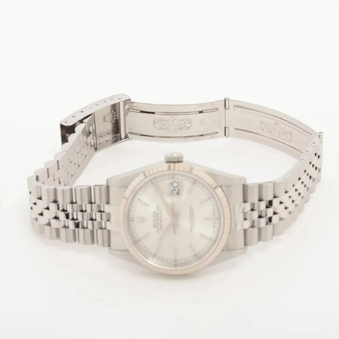 ROLEX DATEJUST SS?WG SILVER - 4