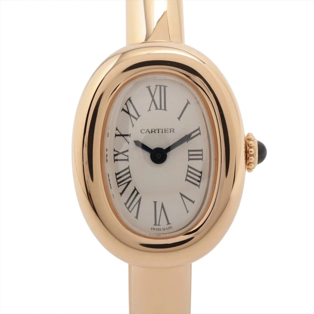 CARTIER BAIGNOIRE YG QZ SILVER: Cartier Baignoire YG QZ Silver Brand: Cartier Type/Style: Wristwatch Material: YG Color: Dial Color Silver Size: Case:W0.4 x H0.8inch / W18.7 x H24.6 Circumference of Wrist:5.9inch / 15 Accessories: