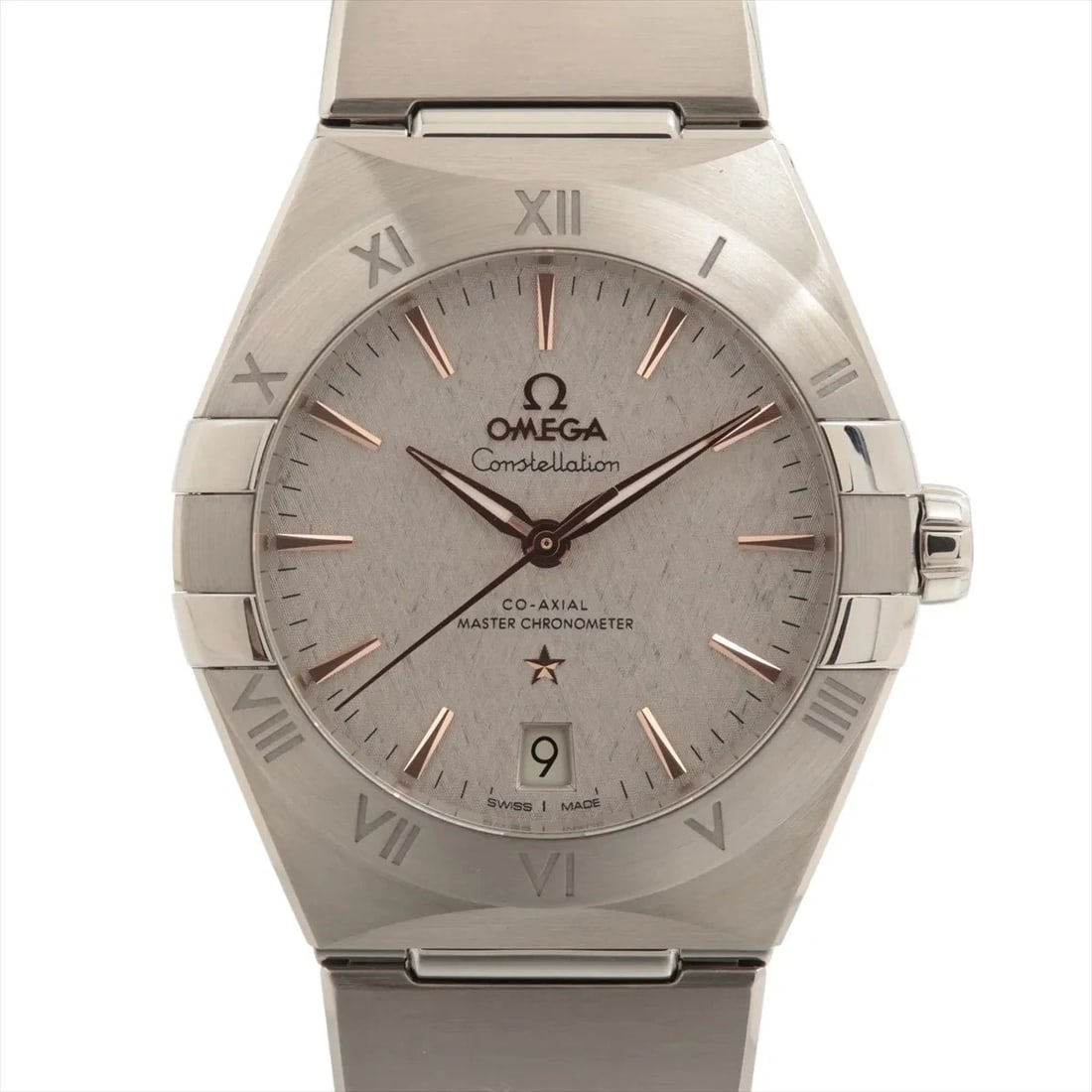 OMEGA CONSTELLATION CO-AXIAL CHRONOMETER SS: Omega Constellation Co-Axial chronometer SS Brand: Omega Type/Style: Wristwatch Material: SS Color: Dial Color Gray Size: Case:W1.2 x H1.2inch / W36 x H36 Circumference of Wrist:7.3inch / 18.5