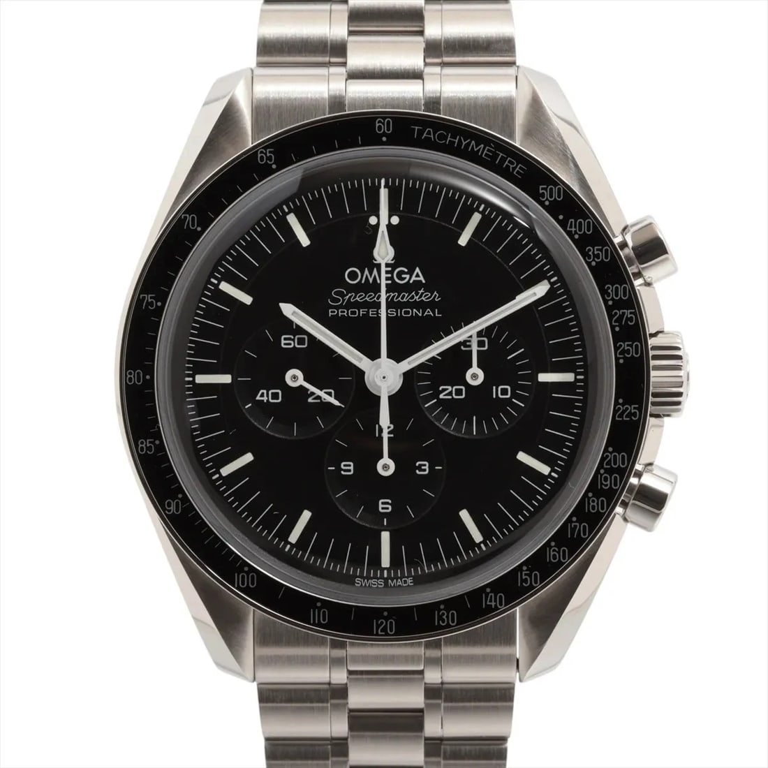 OMEGA SPEEDMASTER MOONWATCH PROFESSIONAL CO-AXIAL CHRONOMETER: Omega Speedmaster Moonwatch Professional Co-Axial chronometer Brand: Omega Type/Style: Wristwatch Material: SS Color: Dial Color Black Size: Case:W1.6 x H1.6inch / W42 x H42 Circumference of Wrist:7.3