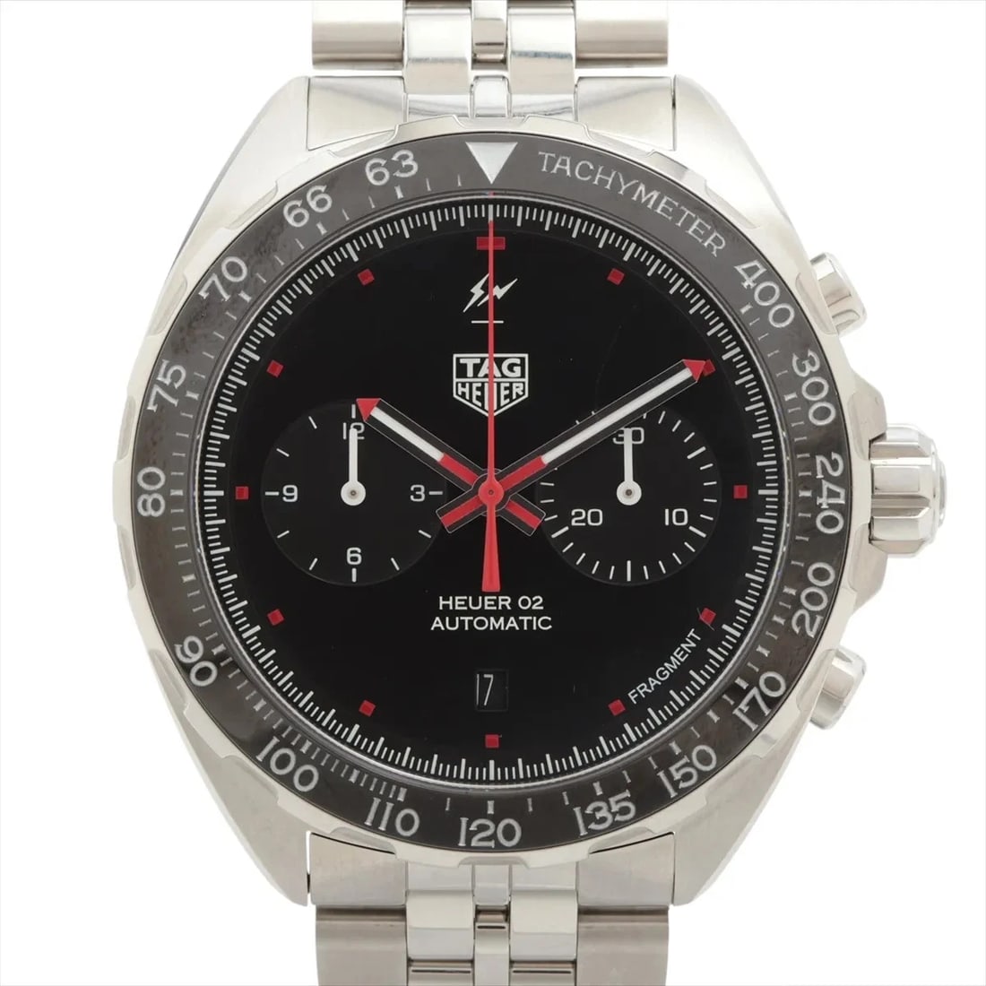 TAG HEUER SS BLACK: TAG Heuer SS black Brand: TAG Heuer Type/Style: Wristwatch Material: SS Color: Dial Color Black Size: Case:W1.6 x H1.6inch / W44 x H44 Circumference of Wrist:7.9inch / 20 Accessories: None