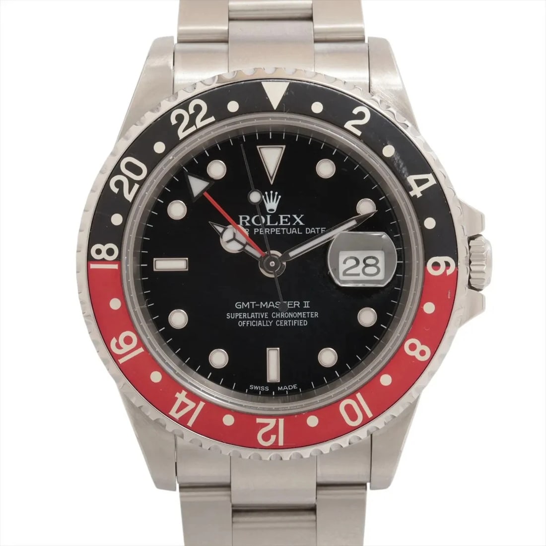 ROLEX GMT MASTER SS BLACK: Rolex GMT Master SS black Brand: Rolex Type/Style: Wristwatch Material: SS Color: Dial Color Black Size: Case:W1.6 x H1.6inch / W40 x H40 Circumference of Wrist:6.1inch / 15.5 Accessories: None