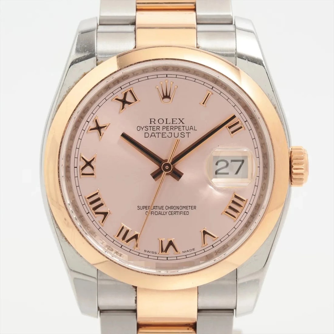 ROLEX DATEJUST PG?SS PINK: Rolex Datejust PG?SS Pink Brand: Rolex Type/Style: Wristwatch Material: PG?SS Color: Dial Color Pink Size: Case:W1.2 x H1.2inch / W36 x H36 Circumference of Wrist:6.3inch / 16 Accessories: None