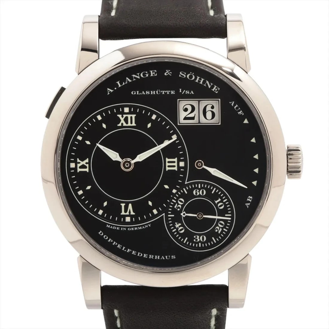 A. LANGE WG & LEATHER BLACK (1 of 5)