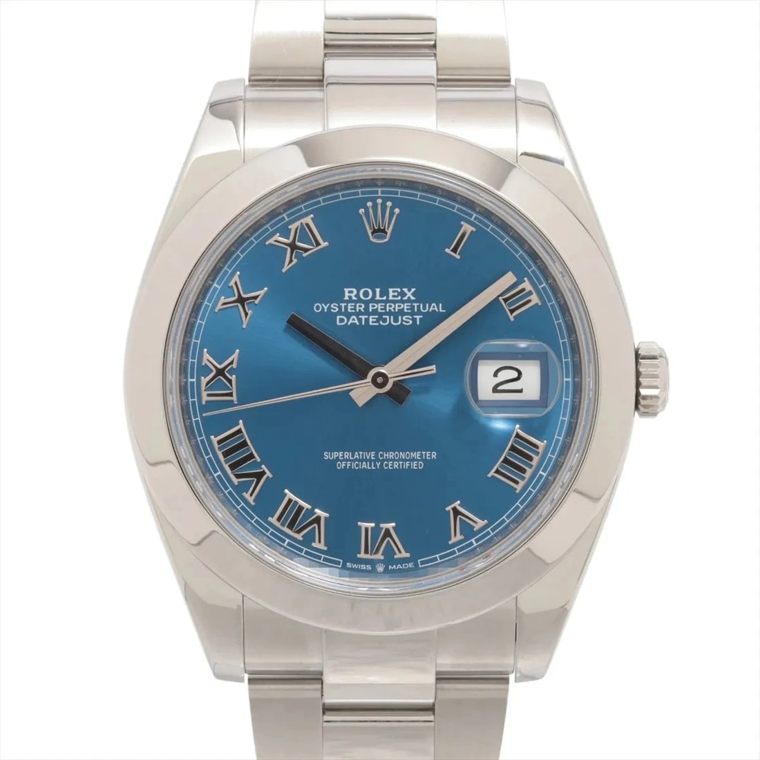 ROLEX DATEJUST SS AZZURRO BLUE: Rolex Datejust SS Azzurro blue Brand: Rolex Type/Style: Wristwatch Material: SS Color: Dial Color Azzurro Blue Size: Case:W1.6 x H1.6inch / W41 x H41 Circumference of Wrist:7.3inch / 18.5