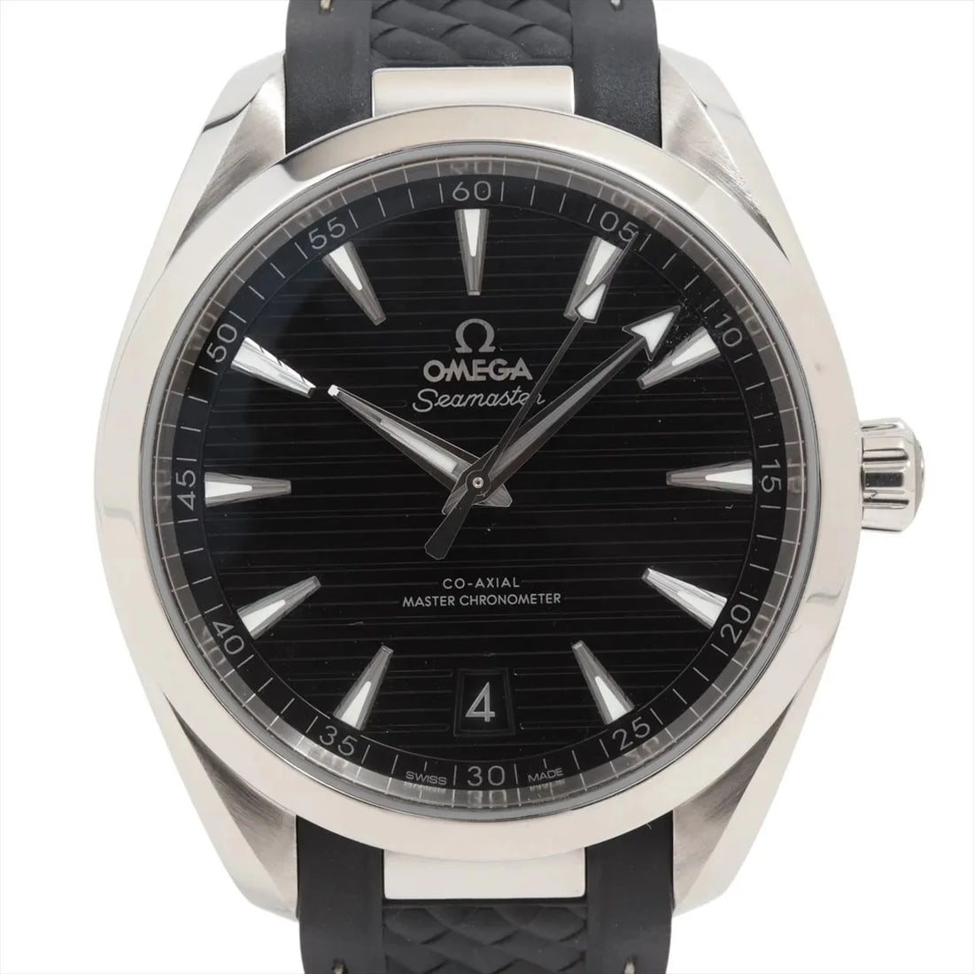 OMEGA SEAMASTER AQUA TERRA CO-AXIAL CHRONOMETER: Omega Seamaster Aqua Terra Co-Axial chronometer Brand: Omega Type/Style: Wristwatch Material: SS & Rubber Color: Dial Color Black Size: Case:W1.6 x H1.6inch / W41 x H41 Circumference of Wrist:7.9inch