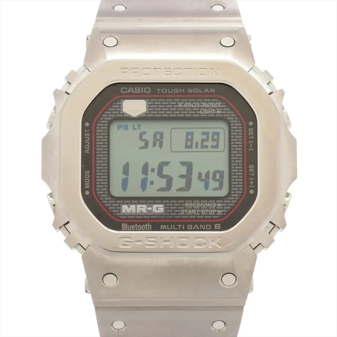 CASIO G-SHOCK TI SOLAR DIGITAL: Casio G-SHOCK TI Solar Digital Brand: Casio Type/Style: Wristwatch Material: TI Color: Dial Color Digital Size: Case:W1.6 x H1.6inch / W43.2 x H49.4 Circumference of Wrist:8.5inch / 21.5 Accessories: