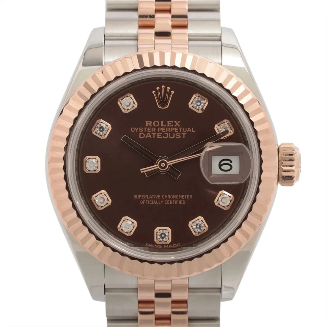 ROLEX DATEJUST PG?SS CHOCOLATE: Rolex Datejust PG?SS Chocolate Brand: Rolex Type/Style: Wristwatch Material: PG?SS Color: Dial Color Chocolate Size: Case:W0.8 x H0.8inch / W28 x H28 Circumference of Wrist:6.3inch / 16 Accessories: