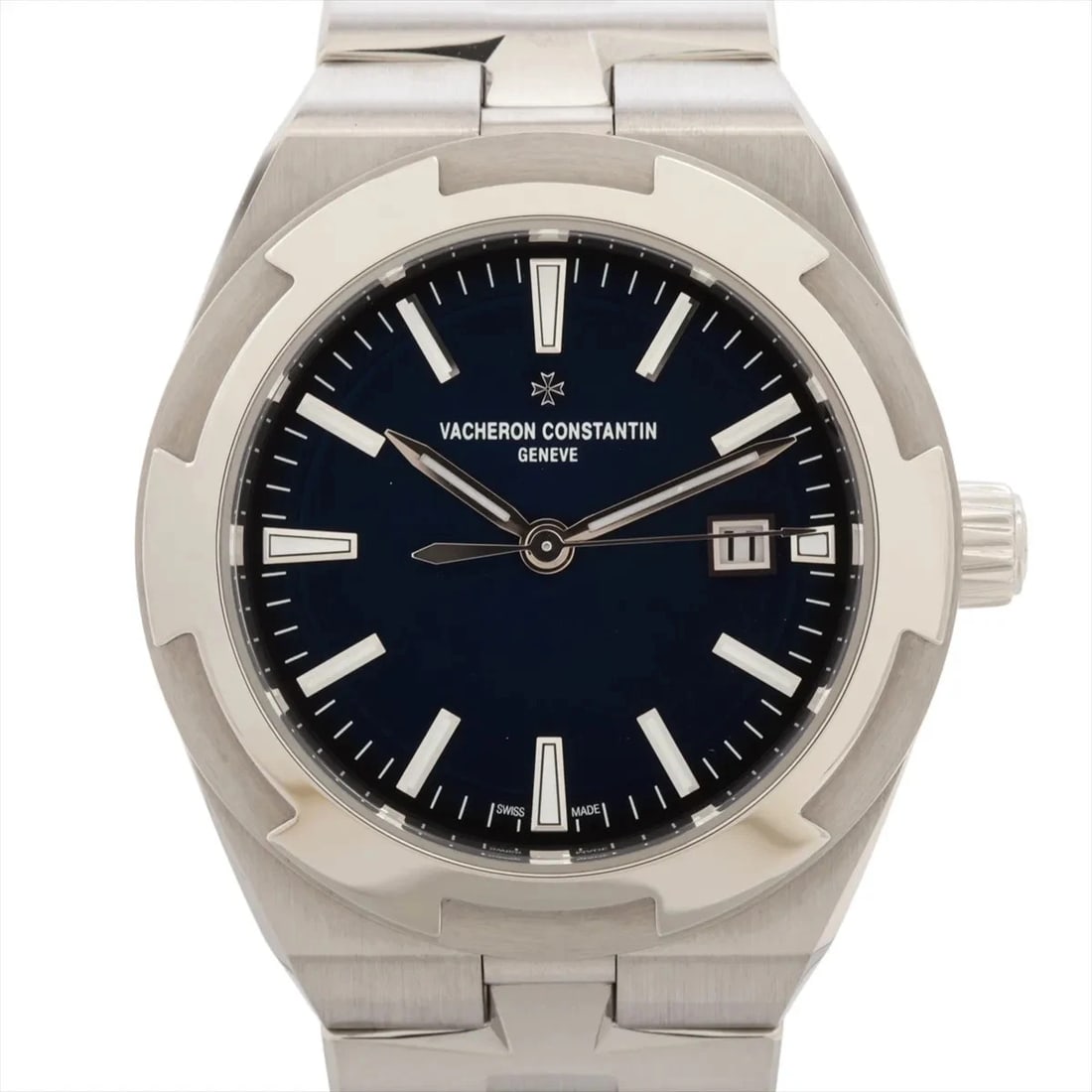 VACHERON CONSTANTIN SS BLUE: Vacheron Constantin SS blue Brand: Vacheron Constantin Type/Style: Wristwatch Material: SS Color: Dial Color Blue Size: Case:W0.8 x H0.8inch / W29 x H29 Circumference of Wrist:6.5inch / 16.5