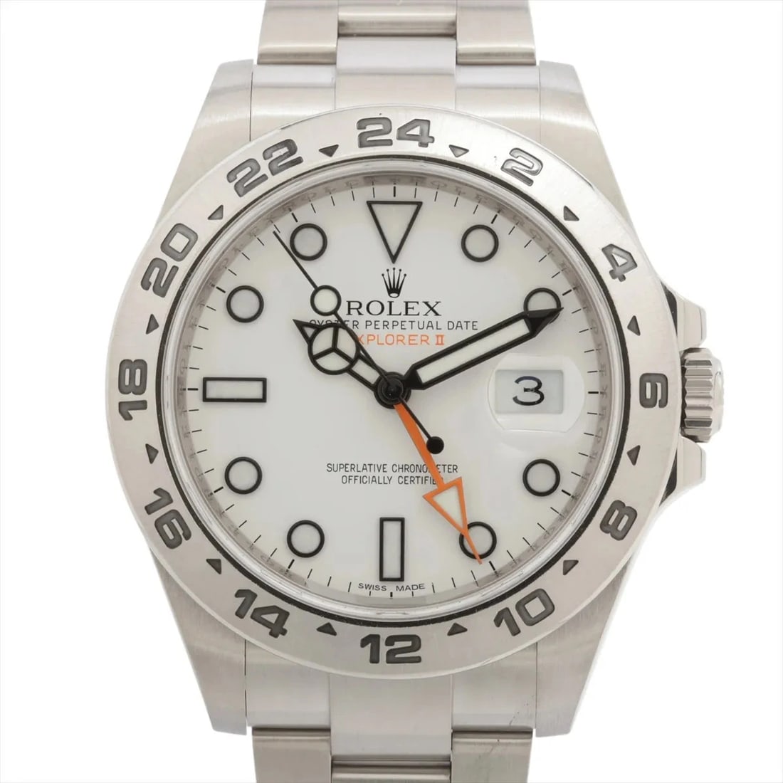 ROLEX EXPLORER SS WHITE: Rolex Explorer SS white Brand: Rolex Type/Style: Wristwatch Material: SS Color: Dial Color White Size: Case:W1.6 x H1.6inch / W42 x H42 Circumference of Wrist:7.1inch / 18 Accessories: None