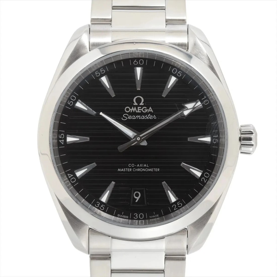 OMEGA SEAMASTER AQUA TERRA CO-AXIAL CHRONOMETER: Omega Seamaster Aqua Terra Co-Axial chronometer Brand: Omega Type/Style: Wristwatch Material: SS Color: Dial Color Black Size: Case:W1.6 x H1.6inch / W41 x H41 Circumference of Wrist:7.7inch / 19.5