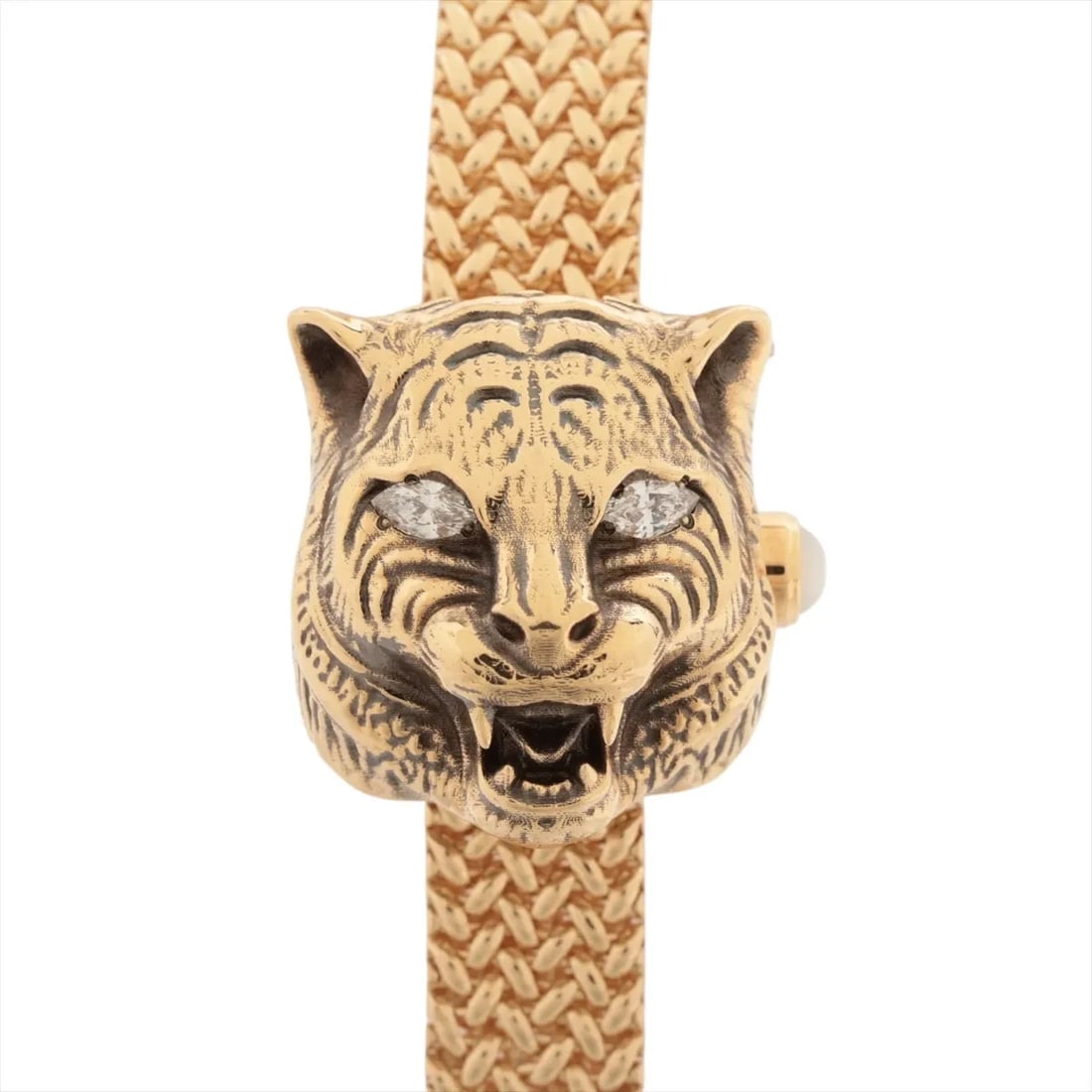 GUCCI LE MARCHE DE MERVEILLE YG QZ SHELL: Gucci Le Marche De Merveille YG QZ Shell Brand: Gucci Type/Style: Wristwatch Material: YG Color: Dial Color shells Size: Case:W0.4 x H0.4inch / W12 x H12 Circumference of Wrist:6.1inch / 15.5