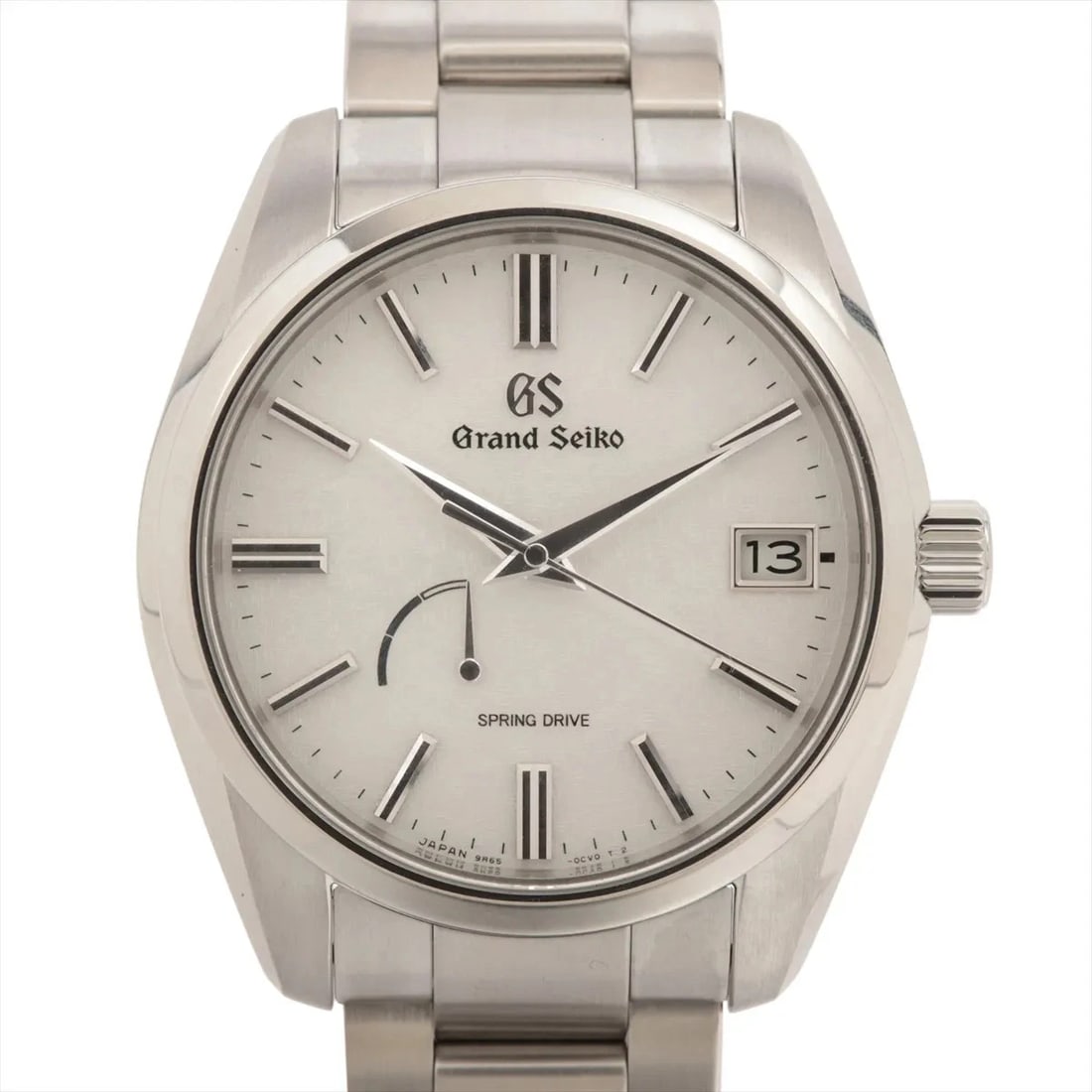 GRAND SEIKO HERITAGE COLLECTION SPRING DRIVE SNOW WHITE: Grand Seiko Heritage Collection Spring Drive Snow white Brand: Grand Seiko Type/Style: Wristwatch Material: SS Color: Dial Color Silver Size: Case:W1.6 x H1.6inch / W40 x H46.6 Circumference of
