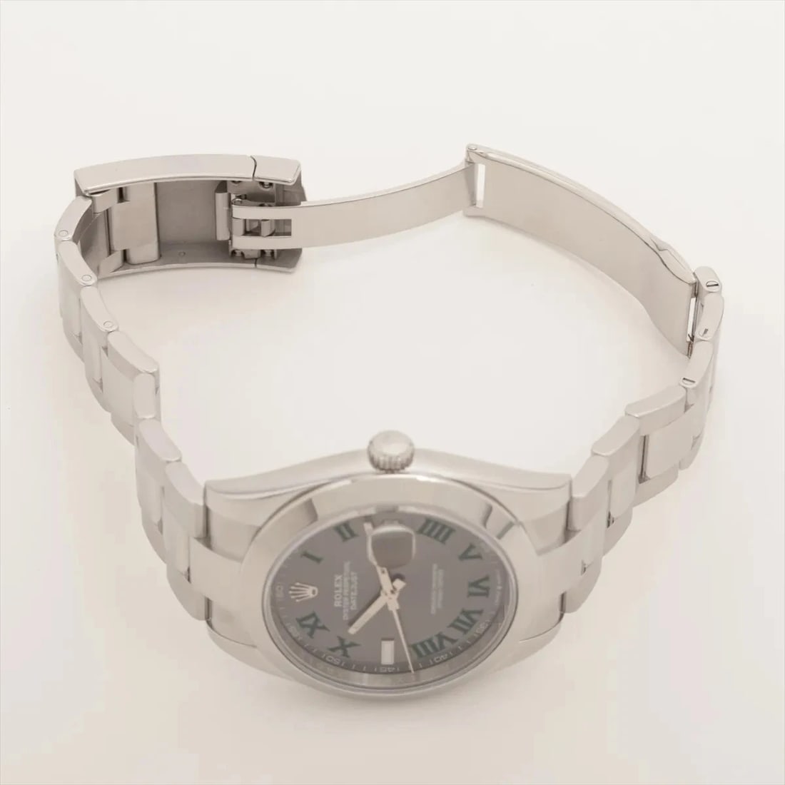 ROLEX DATEJUST SS SLATE DIAL - 4