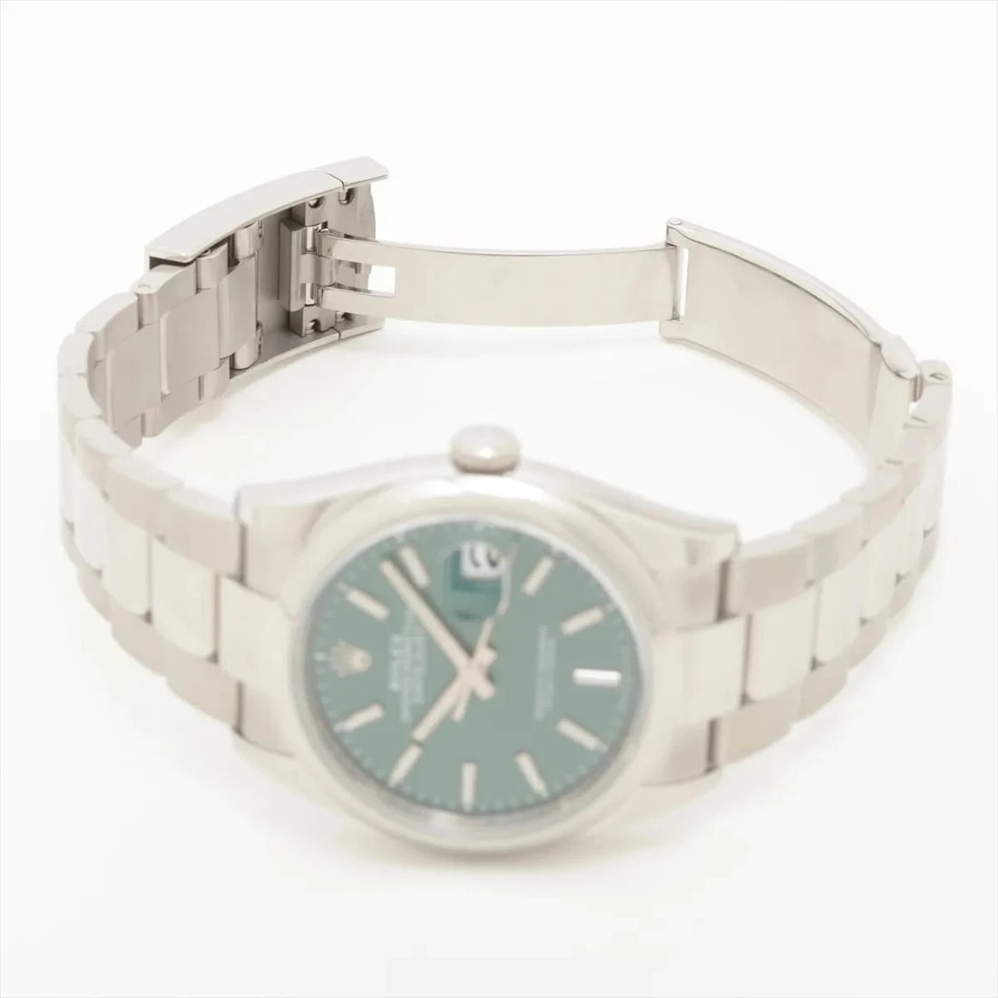ROLEX DATEJUST SS MINT GREEN - 4