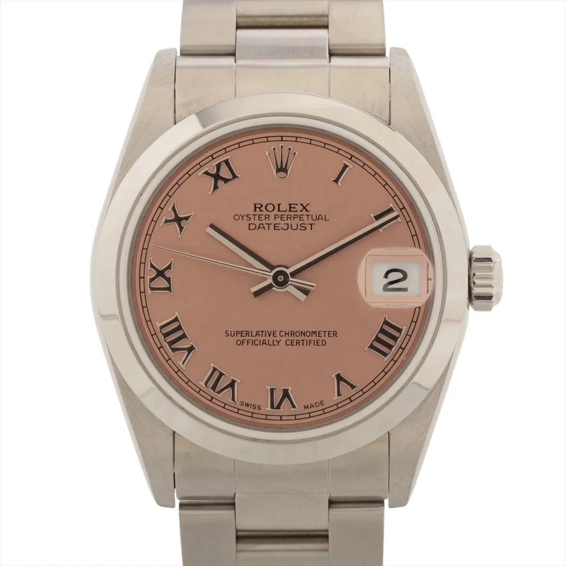 ROLEX DATEJUST SS PINK: Rolex Datejust SS Pink Brand: Rolex Type/Style: Wristwatch Material: SS Color: Dial Color Pink Size: Case:W1.2 x H1.2inch / W31 x H31 Circumference of Wrist:6.3inch / 16 Accessories: None Accessories