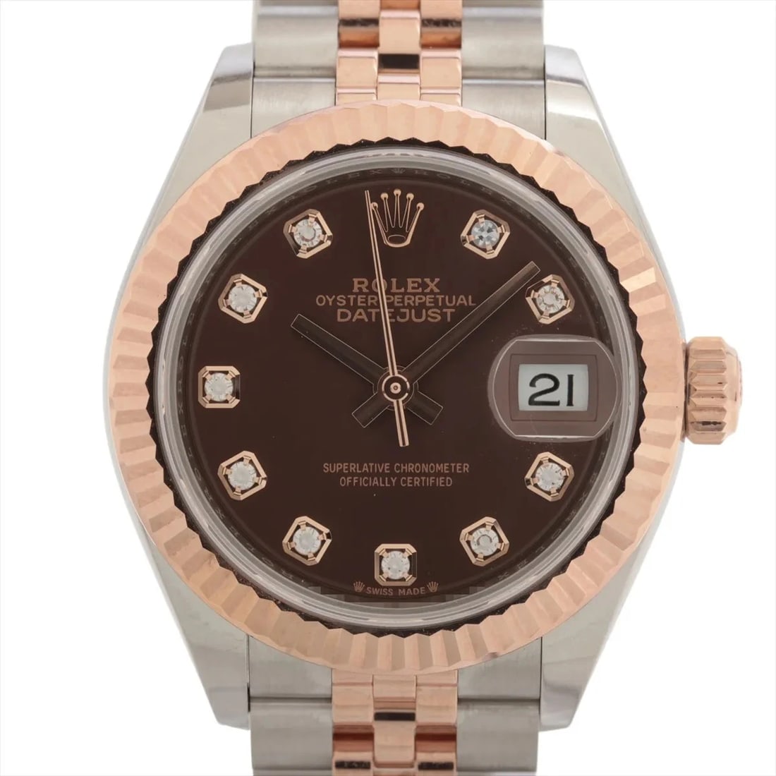 ROLEX DATEJUST PG?SS CHOCOLATE: Rolex Datejust PG?SS Chocolate Brand: Rolex Type/Style: Wristwatch Material: PG?SS Color: Dial Color Chocolate Size: Case:W0.8 x H0.8inch / W28 x H28 Circumference of Wrist:6.3inch / 16 Accessories: