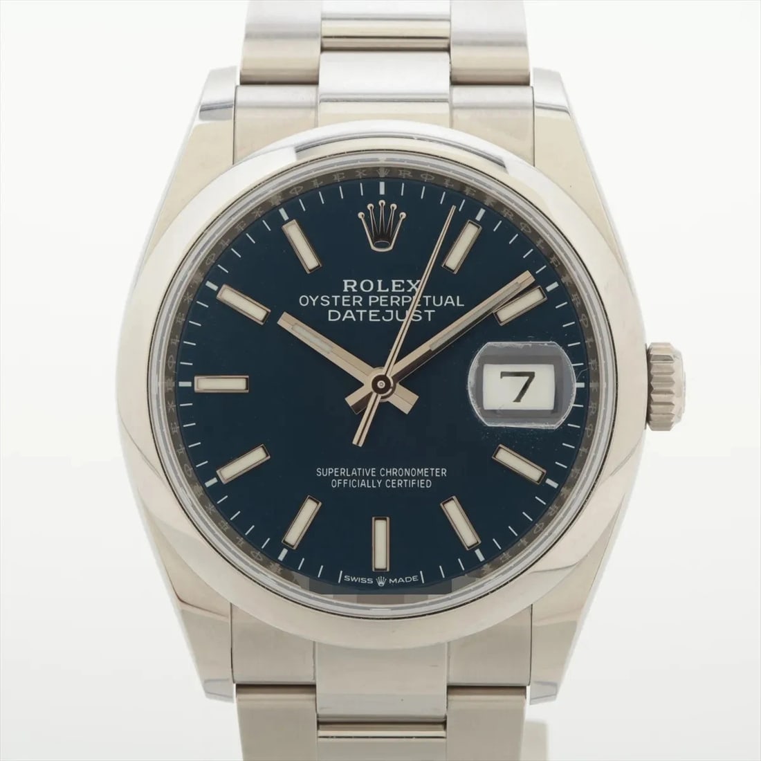 ROLEX DATEJUST SS BRIGHT BLUE: Rolex DATEJUST SS bright blue Brand: Rolex Type/Style: Wristwatch Material: SS Color: Dial Color bright blue Size: Case:W1.2 x H1.2inch / W36 x H36 Circumference of Wrist:6.1inch / 15.5 Accessories: