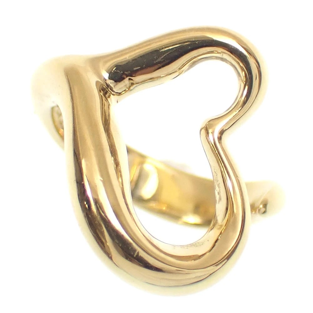 TIFFANY OPEN HEART RING YELLOW GOLD K18YG: Tiffany Open Heart Ring Yellow Gold K18YG Brand: Tiffany & Co. Type/Style: Ring Material: 18K Yellow Gold , Color: Yellow Gold Size: US 6.5 Accessories: None Accessories Notice: When purch