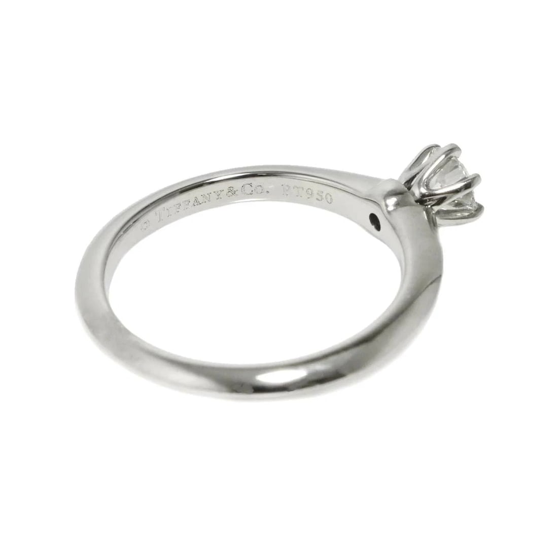 TIFFANY & CO. SOLITAIRE DIAMOND RING - 2