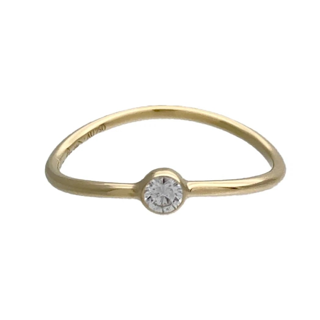 TIFFANY WAVE SINGLE ROW DIAMOND RING: Tiffany Wave Single Row Diamond Ring Brand: Tiffany & Co. Type/Style: Ring Material: 18K Yellow Gold, Color: Yellow Gold Size: US 5 Accessories: None Accessories Notice: When purchasing pre-owned