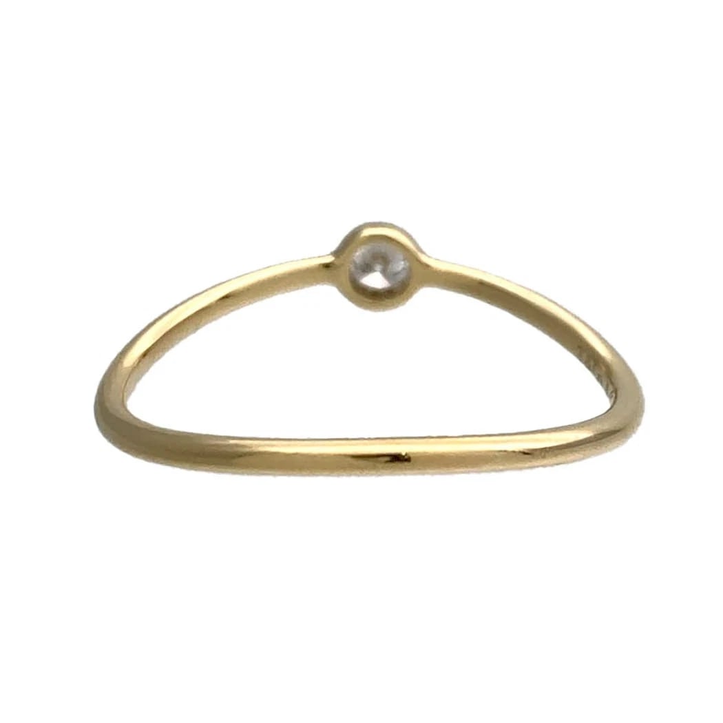 TIFFANY WAVE SINGLE ROW DIAMOND RING - 3