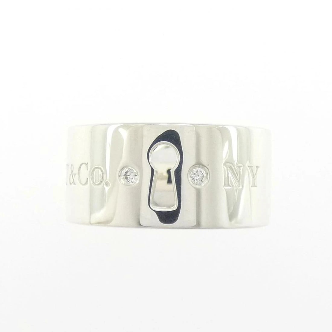 TIFFANY DIAMOND SILVER RING - 2