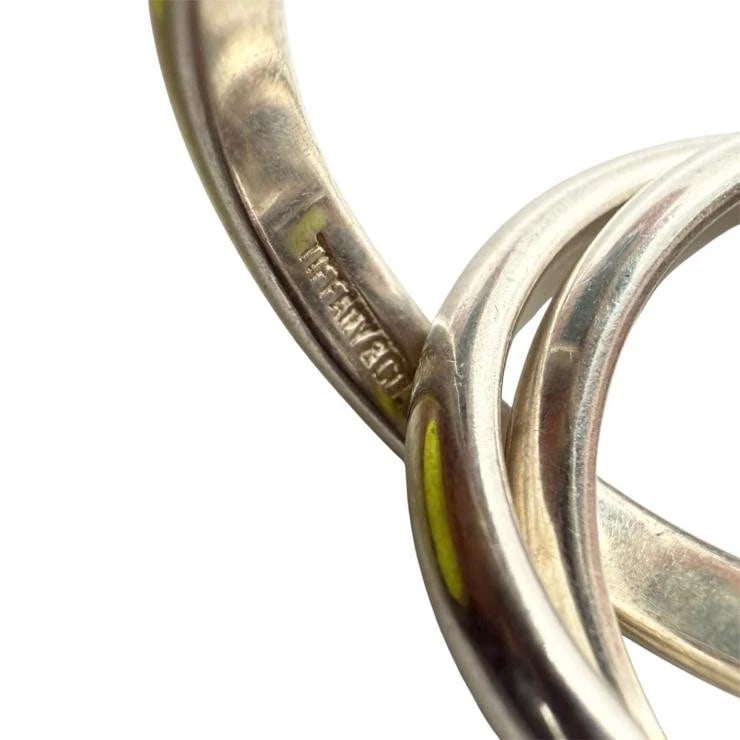 TIFFANY & CO. TRIPLE TRINITY SILVER RING - 2