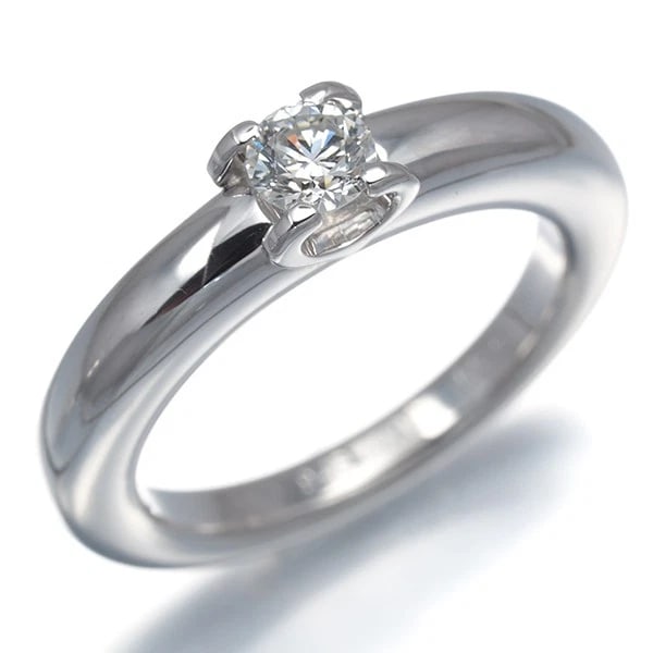 CARTIER C DE SOLITAIRE RING 18K WHITE GOLD DIAMOND: Cartier C de Solitaire Ring 18K White Gold Diamond Brand: Cartier Type/Style: Ring Material: 18K White Gold, Main Stone Natural Color: White Gold Size: US 6.5 Accessories: None Accessories