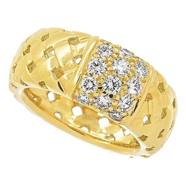 TIFFANY MINEVALLY DIAMOND RING 18K YELLOW GOLD (1 of 4)