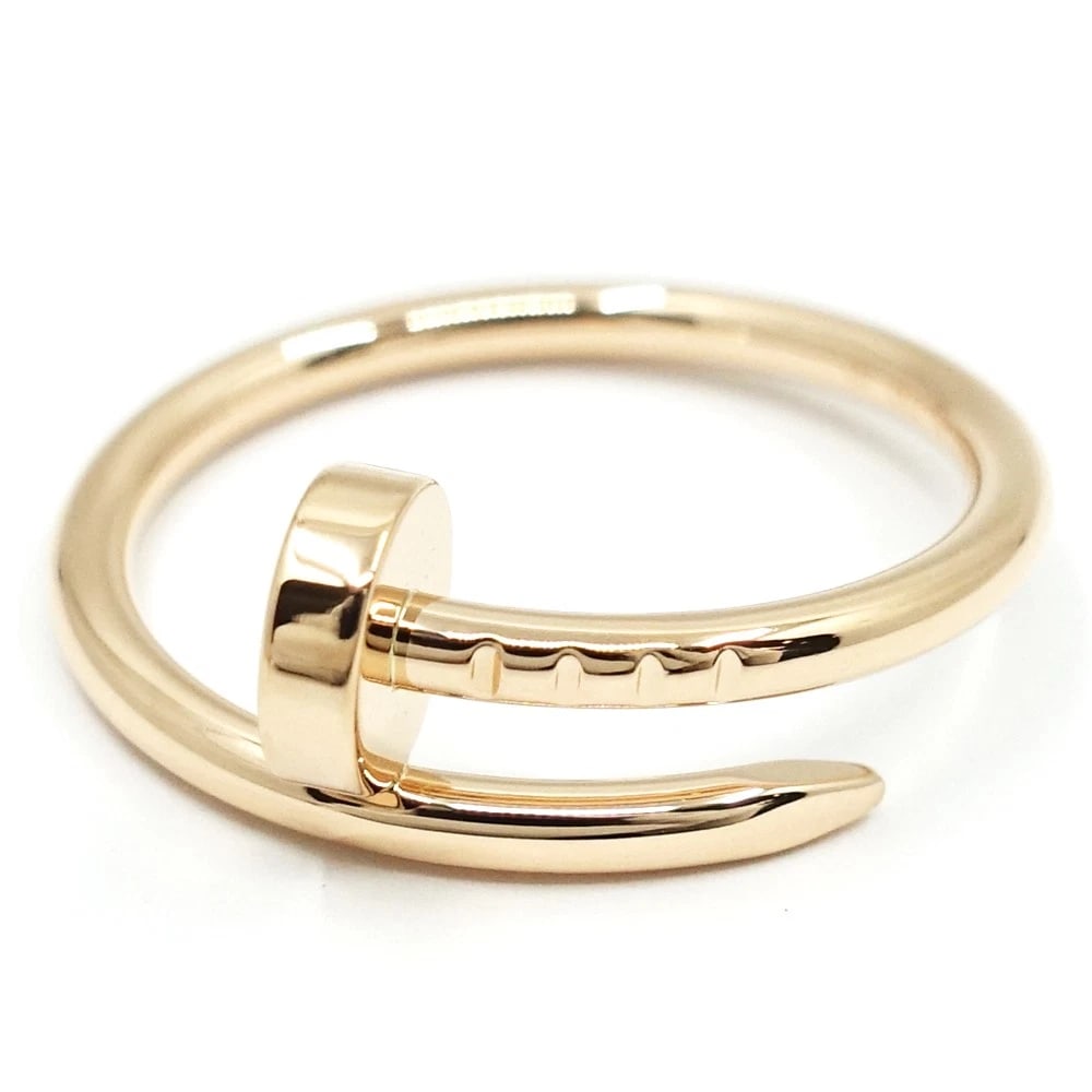 CARTIER JUSTE UN CLOU RING 18K PINK GOLD: Cartier Juste un Clou Ring 18K Pink Gold Brand: Cartier Type/Style: Ring Material: 18K Pink Gold, Color: Pink Gold Size: US 6 Accessories: None Accessories Notice: When purchasing pre-owne