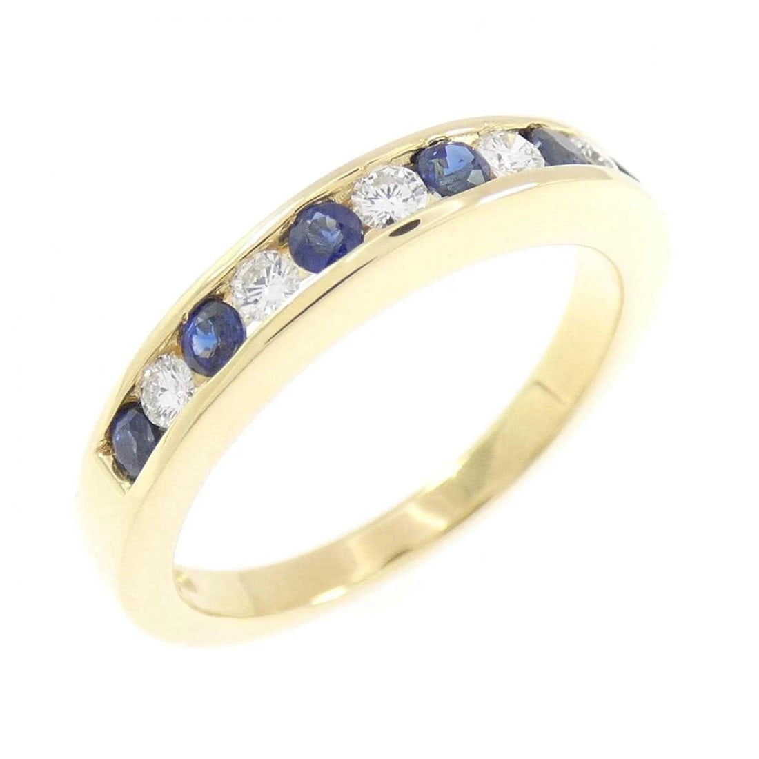 TIFFANY SAPPHIRE DIAMOND RING 750 YELLOW GOLD: Tiffany Sapphire Diamond Ring 750 Yellow Gold Brand: Tiffany & Co. Type/Style: Ring Material: 750 Yellow Gold, Color: Yellow Gold Size: US 6.5 Accessories: None Accessories Notice: When pu