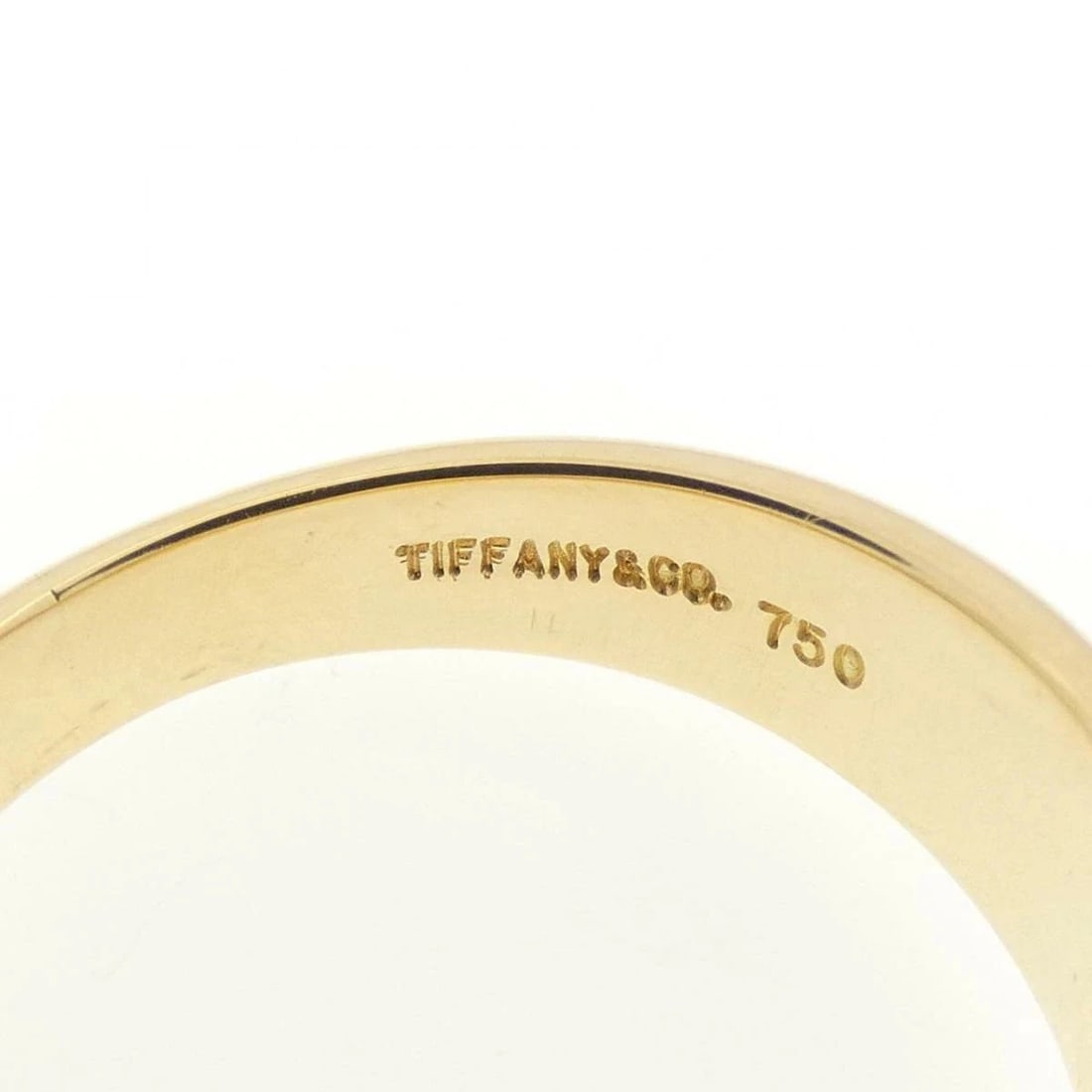 TIFFANY YELLOW GOLD RING SOLID 750YG - 4