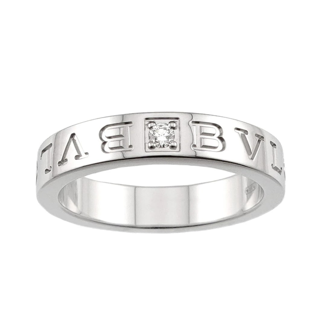 BVLGARI B.ZERO1 ESSENTIAL RING 18K WHITE GOLD DIAMOND: Bvlgari B.zero1 Essential Ring 18K White Gold Diamond Brand: Bvlgari Type/Style: Ring Material: 18K White Gold, Main Stone Natural Color: White Gold Size: US 7.5 Accessories: None Accessories Notice: