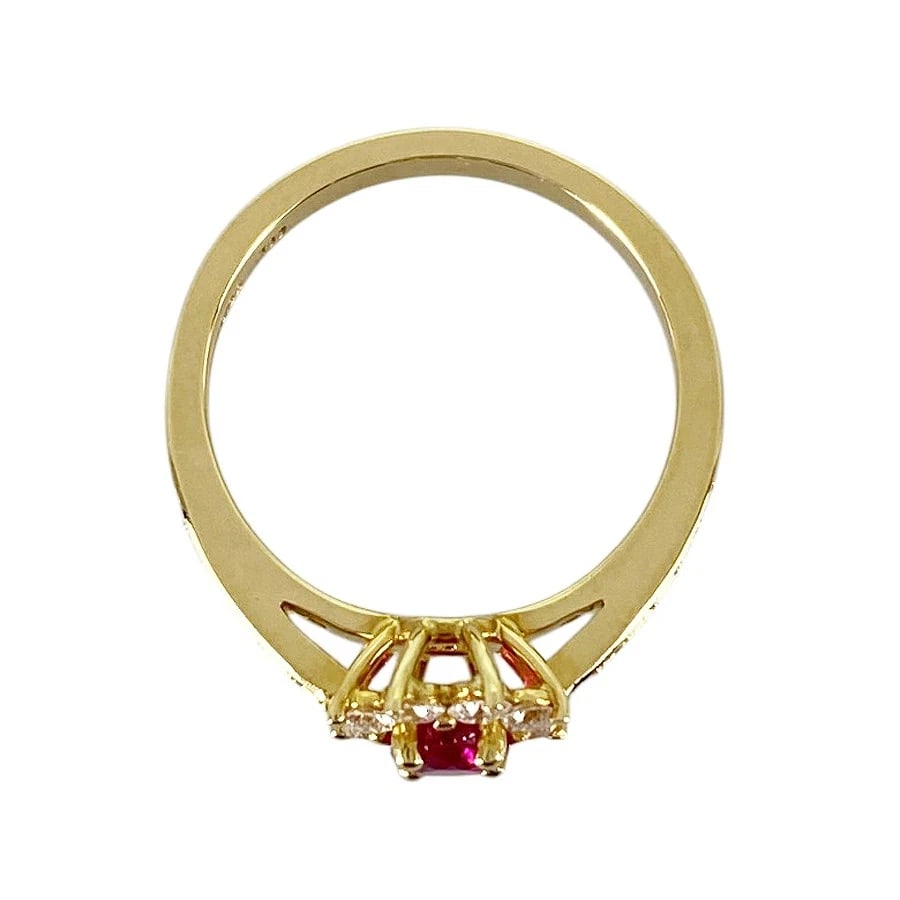 TIFFANY & CO. CONTINUOUS LOW RUBY DIAMOND RING - 2